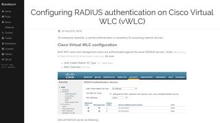 
                            9. Configuring RADIUS authentication on Cisco Virtual WLC (vWLC ...