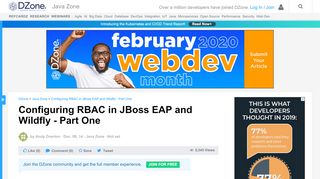 
                            13. Configuring RBAC in JBoss EAP and Wildfly - Part One - DZone Java