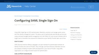 
                            7. Configuring SAML Single Sign On – Mavenlink Support