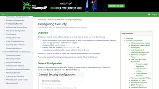 
                            12. Configuring Security - JFrog Artifactory - JFrog Wiki