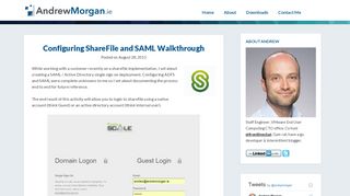 
                            5. Configuring ShareFile and SAML Walkthrough | Andrew Morgan