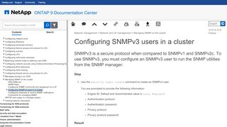 
                            4. Configuring SNMPv3 users in a cluster - NetApp