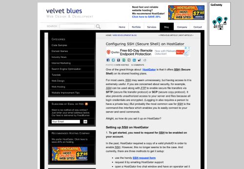 
                            5. Configuring SSH (Secure Shell) on HostGator – Web Development Blog