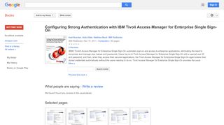 
                            12. Configuring Strong Authentication with IBM Tivoli Access ...