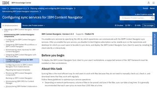 
                            7. Configuring sync services for IBM Content Navigator