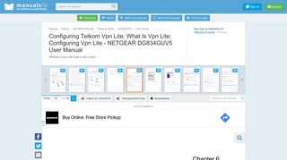 
                            12. Configuring Telkom Vpn Lite; What Is Vpn Lite ... - ManualsLib