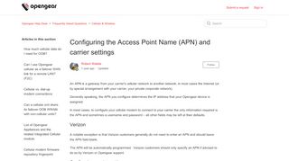 
                            13. Configuring the Access Point Name (APN) and carrier settings ...