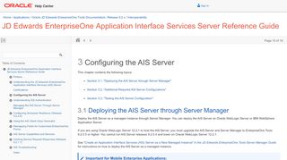 
                            7. Configuring the AIS Server - Oracle Docs