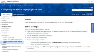 
                            9. Configuring the Knox Ranger plugin for DSM - IBM