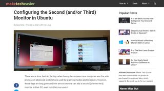 
                            3. Configuring the Second (and/or Third) Monitor in Ubuntu - Make Tech ...