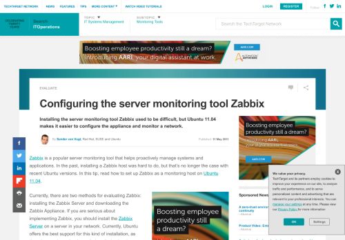 
                            8. Configuring the server monitoring tool Zabbix - SearchITOperations.com