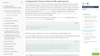 
                            1. Configuring the Timeout Value for Idle Login ... - Juniper Networks