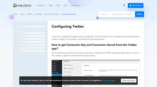
                            8. Configuring Twitter - weDevs