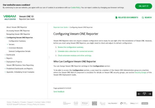 
                            6. Configuring Veeam ONE Reporter