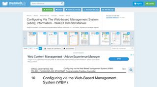 
                            6. Configuring Via The Web-based Management System (wbm ...