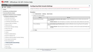 
                            7. Configuring Web Console Settings - Trend Micro