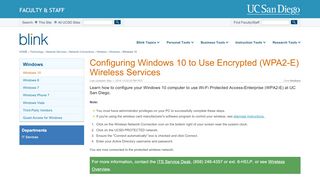 
                            13. Configuring Windows 10 to Use Encrypted (WPA2-E) Wireless Services