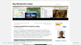 
                            11. Configuring WinHTTrack to Back Up a Blog | Ray Woodcock's Latest