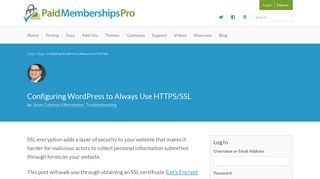 
                            10. Configuring WordPress to Always Use HTTPS/SSL | Paid ...