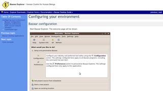 
                            10. Configuring your environment — Bazaar Explorer