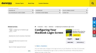 
                            6. Configuring Your MacBook Login Screen - dummies