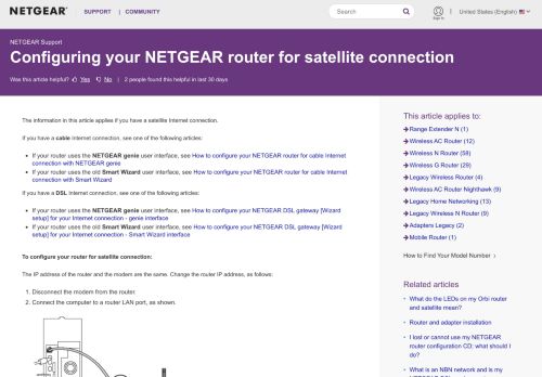 
                            13. Configuring your NETGEAR router for satellite connection | Answer ...