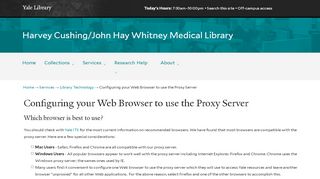 
                            3. Configuring your Web Browser to use the Proxy Server | Harvey ...