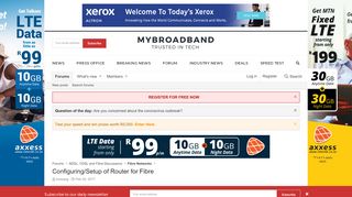 
                            12. Configuring/Setup of Router for Fibre | MyBroadband