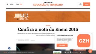 
                            10. Confira a nota do Enem 2015 | GaúchaZH