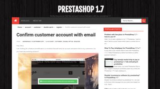 
                            6. Confirm customer account with email | prestashop 1.7