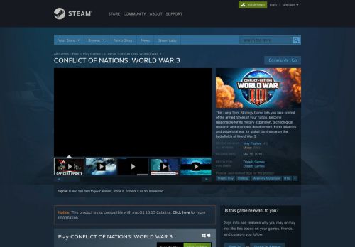 
                            2. CONFLICT OF NATIONS: WORLD WAR 3 on Steam