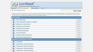 
                            4. ConfTool Support Forum - Index