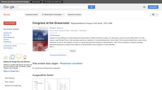
                            7. Congress at the Grassroots: Representational Change in the South, ...