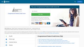 
                            8. Congressional Federal Credit Union: Login, Bill Pay, Customer ... - Doxo