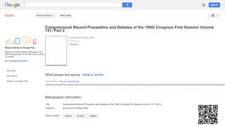 
                            12. Congressional Record Proceedins and Debates of the 109th Congress ...