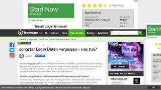 
                            11. congstar Login Daten vergessen - was tun? | Freeware.de