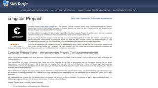 
                            11. congstar Prepaid (D1) - Tarife, Tests und Erfahrungen | SIMtarife.de
