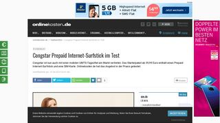 
                            11. Congstar Prepaid Internet-Surfstick im Test - Onlinekosten.de