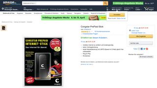 
                            9. Congstar PrePaid Stick: Amazon.de: Elektronik
