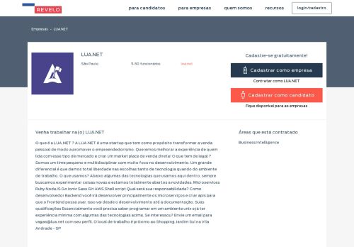 
                            11. Conheça a empresa LUA.NET | Revelo
