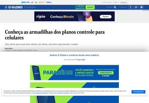 
                            13. Conheça as armadilhas dos planos controle para celulares - Jornal O ...