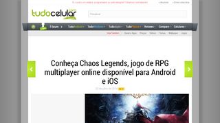 
                            13. Conheça Chaos Legends, jogo de RPG multiplayer online disponível ...