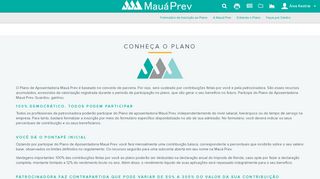 
                            3. Conheça o Plano - Mauá Prev - Sociedade de Previdência Privada