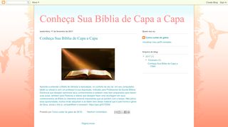 
                            9. Conheça Sua Bíblia de Capa a Capa