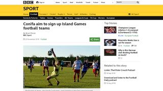 
                            11. Conifa aim to sign up Island Games football teams - BBC Sport