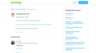 
                            2. conjuguemos.com - Duolingo Forum