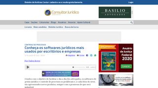 
                            12. ConJur - Conheça os softwares jurídicos mais usados por advogados