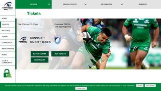 
                            5. Connacht Rugby | Match Tickets