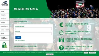 
                            3. Connacht Rugby | Members' Area