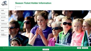 
                            8. Connacht Rugby | Season Ticket Holder Information